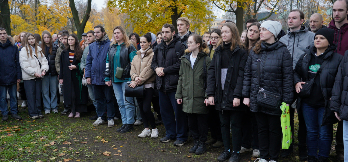 Студенты СПбКТ — участники акции «С уважением к памяти»