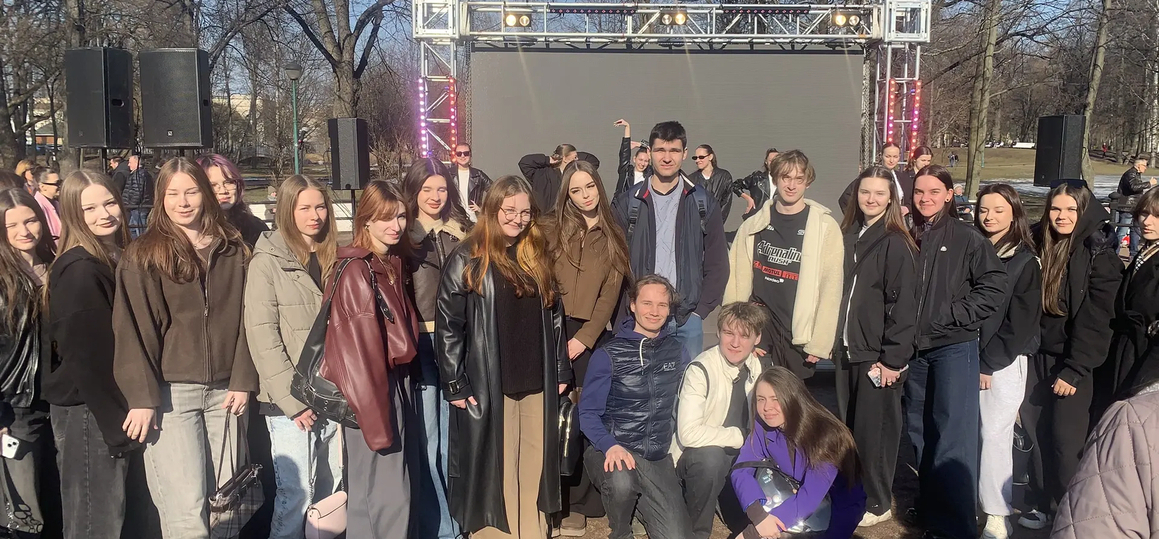 Студенты СПбКТ на Дне рождения Центрального района