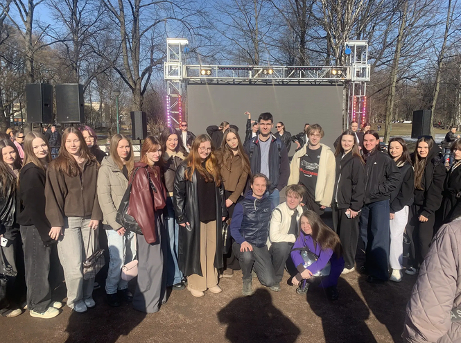 Студенты СПбКТ на Дне рождения Центрального района